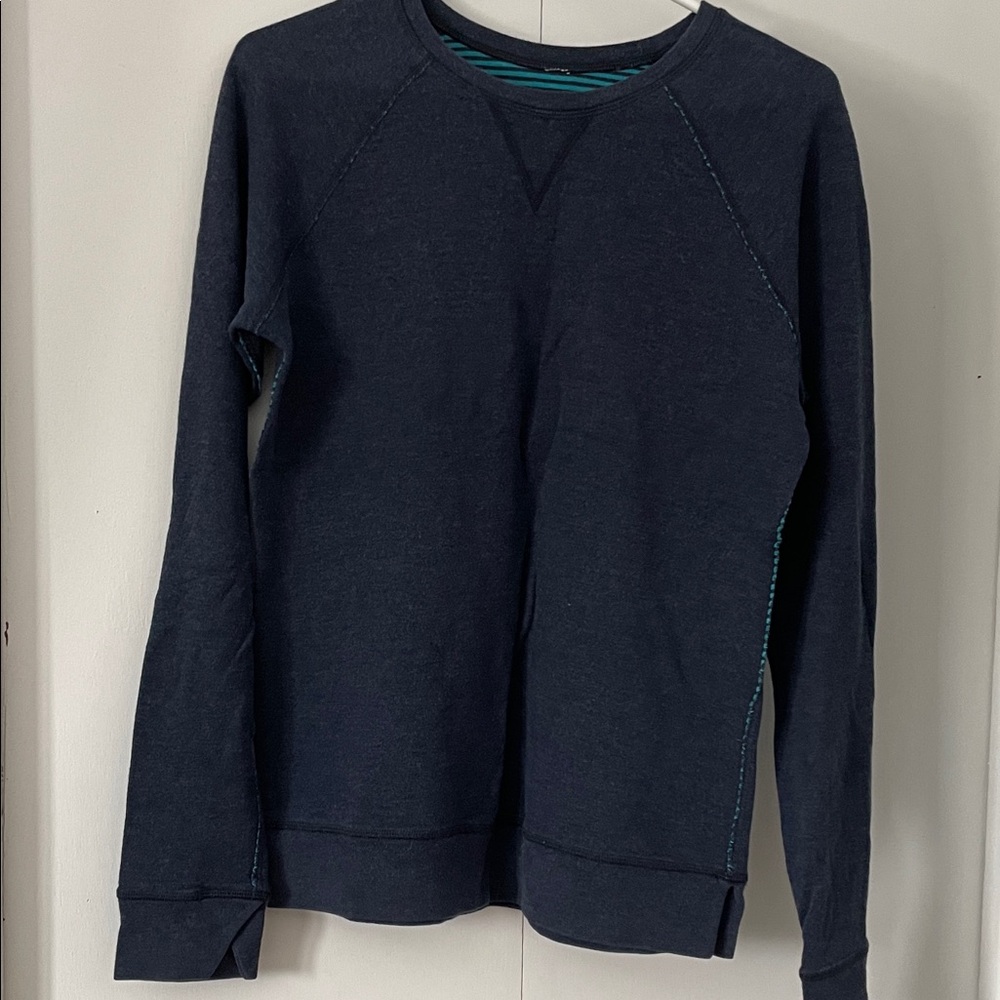 Lululemon Athletica Dark Blue Crew Neck Sweater